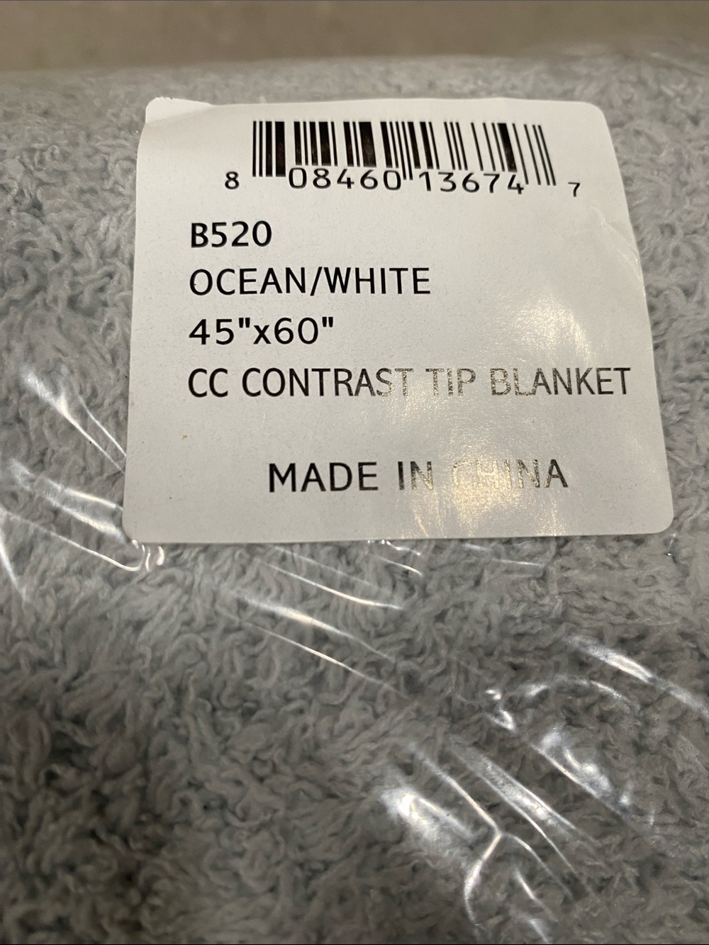 NEW barefoot dreams ocean white throw blanket super soft 45x60 - Picture 2 of 4